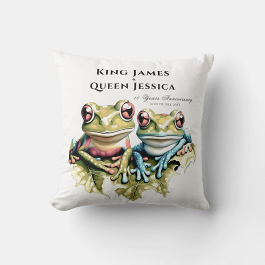 10 Jahre Hochzeitstag Garten Lässiges Party Kissen (Vorderseite)