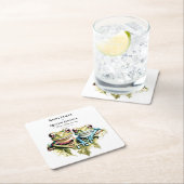 10 Jahre Hochzeitstag Garten Lässiges Party Rechteckiger Pappuntersetzer (Vor Ort)