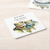 10 Jahre Hochzeitstag Garten Lässiges Party Rechteckiger Pappuntersetzer (angewinkelt)