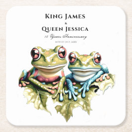 10 Jahre Hochzeitstag Garten Lässiges Party Rechteckiger Pappuntersetzer