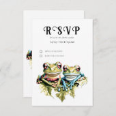 10 Jahre Hochzeitstag Garten Lässiges Party RSVP Karte (Vorne/Hinten)