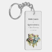 10 Jahre Hochzeitstag Garten Lässiges Party Schlüsselanhänger (Vorderseite links)