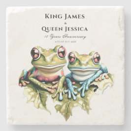 10 Jahre Hochzeitstag Garten Lässiges Party Steinuntersetzer