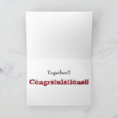 10 Jahre Jubiläum, großer, rot-weißer Text. Karte (Innenseite)