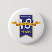 10 Jahre Jubiläumsdesign Button (Vorderseite)