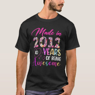 10 Jahre Phantastisch im Jahr 2012 Geburtstag Gif T-Shirt