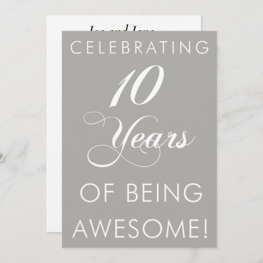 10 Jahre Phantastisch sein Einladung (Vorne/Hinten)