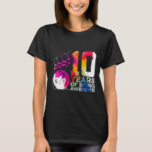 10 Jahre Phantastischer Bowling 10. Geburtstag T-Shirt