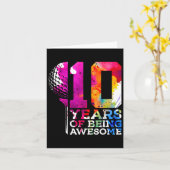 10 Jahre Phantastischer Golfplatz 10. Geburtstag Karte (Gelbe Blume)