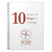 10 Jahre SCAD Alliance Notebook Notizblock (Vorderseite)
