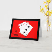 10 Jahre sind ein großer Deal! Jubiläumskarte Karte (Gelbe Blume)