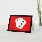 10 Jahre sind ein großer Deal! Jubiläumskarte Karte (Vorderseite)