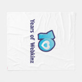10 Jahre von Webkinz Logo Fleecedecke (Vorderseite (Horizontal))