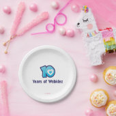 10 Jahre von Webkinz Logo Pappteller (Party)