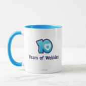10 Jahre von Webkinz Logo Tasse (Links)