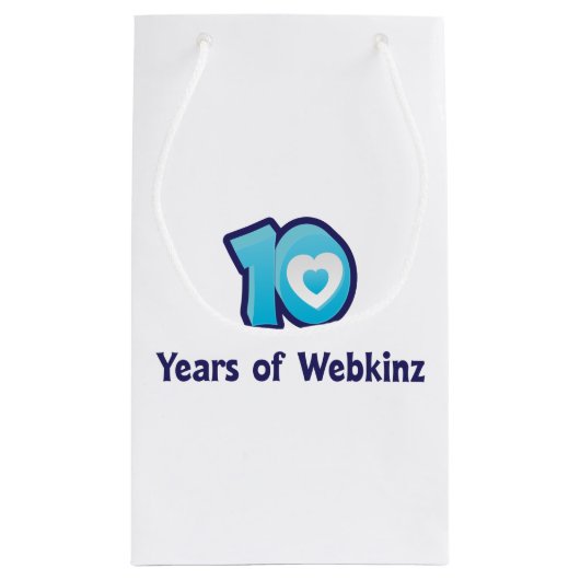10 Jahre Webkinz-Logo Kleine Geschenktüte (Rückseite)