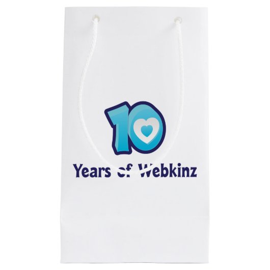 10 Jahre Webkinz-Logo Kleine Geschenktüte (Vorderseite)