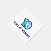 10 Jahre Webkinz-Logo Serviette (Ecke)