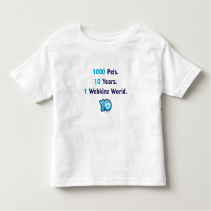 10 Jahre Webkinz Notfall Kleinkind T-shirt