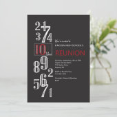 10 Jahre Wiedersehen-Einladung Einladung (Stehend Vorderseite)