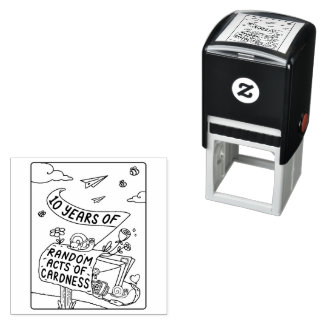 10 Jahre zufällige Handlungen der Kardness-Briefma Permastempel