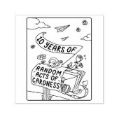 10 Jahre zufällige Handlungen der Kardness-Briefma Permastempel (Design)