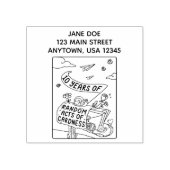 10 Jahre zufällige Kardinalakte Briefmarke Gummistempel (Prägung)