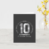 10-Jahres-Jubiläum - Ein Jahrzehnt Stark Karte (Gelbe Blume)