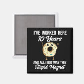 10-Jahres-Jubiläums-Geschenk zur Wertschätzung Magnet (Vorderseite/Rückseite)