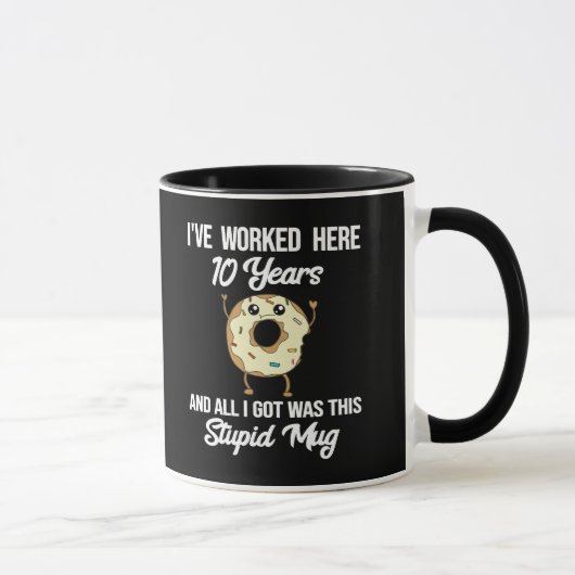 10-Jahres-Jubiläums-Geschenk zur Wertschätzung Tasse (Rechts)