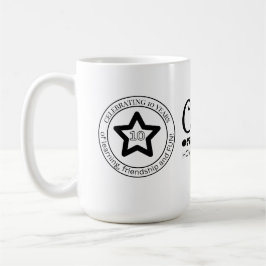 10-Jahres-Logo Kaffeetasse