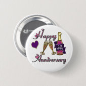 10. Jahrestag Button (Vorne & Hinten)