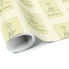 10. Jahrestag des Priesterkreuzkreuzes Geschenkpapier