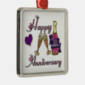 10. Jahrestag Silbernes Ornament (Rechts)