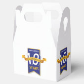 10-jährige Jubiläumsgestaltung Geschenkschachtel (Geöffnet)