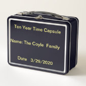 10-jährige Kapsel Metall Brotdose (Vorderseite)