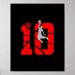 10-jähriger 10. Geburtstag Sketch-Geburtstagsfeier Poster