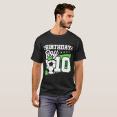 10-jähriger Fußball Kinder 10. Geburtstag Junge T-Shirt (Vorne ganz)