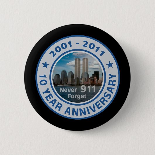 10-jähriger Jahrestag 911 Button (Vorderseite)
