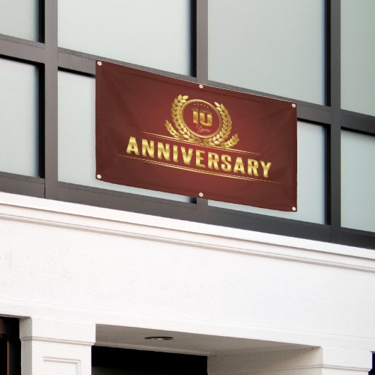 10-jähriger Jahrestag Banner (Äußeres Gebäude)
