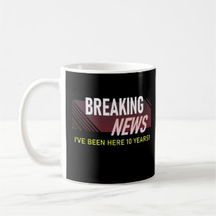 10-jähriges Arbeitsjubiläum 10. Mitarbeiter-Gesche Kaffeetasse