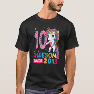 10-jähriges Einhorn-Flossing zum 10. Geburtstag Mä T-Shirt