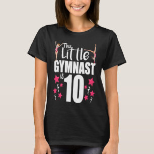 10-jähriges Gymnast Geburtstag Tumbling Gymnastik  T-Shirt
