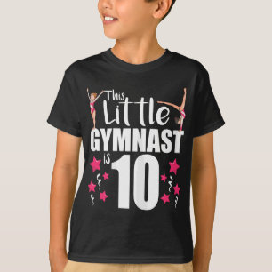 10-jähriges Gymnast Geburtstag Tumbling Gymnastik T-Shirt