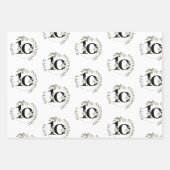 10-jähriges Hochzeitsjubiläum Geschenkpapier Set (Vorderseite)