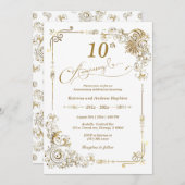 10-jähriges Jubiläum Einladung (Vorne/Hinten)