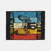 10-jähriges Junge 10-jähriges Jubiläum bis 10. Bir Fleecedecke (Vorderseite (Horizontal))