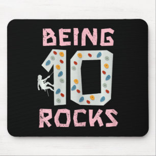 10-jähriges Kletter-Mädchen Mousepad