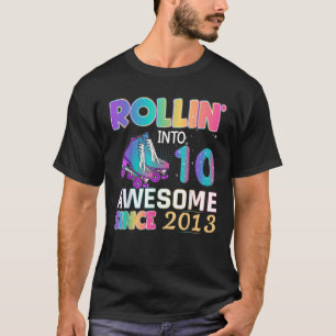 10-jähriges Mädchen Roller Skaten 10. Geburtstagsk T-Shirt