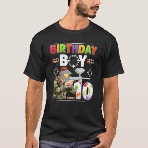 10-jähriges Paintball Boy Team 10. Geburtstag T-Shirt
